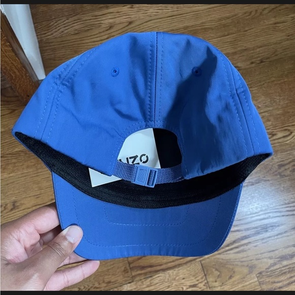 KENZO Cross Logo Print Baseball Cap Blue 5AC221 F21 70 NWT - Picture 9 of 10